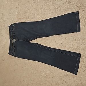 Calvin Klein Dark Wash Wide Leg Jeans